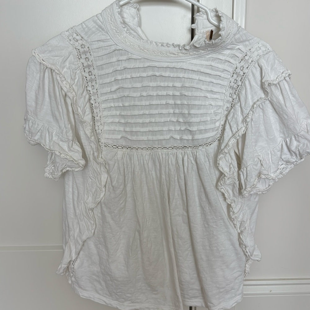 free people white blouse